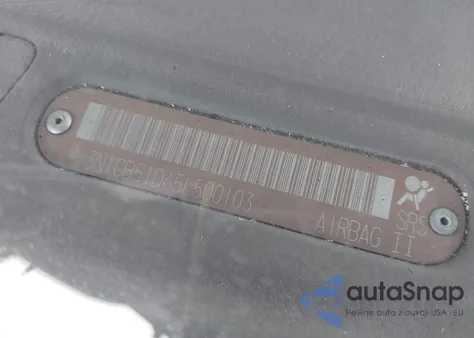 2005 Nissan Sentra 1.8S z USA, uszkodzony, nr VIN 3N1CB51D65L500103